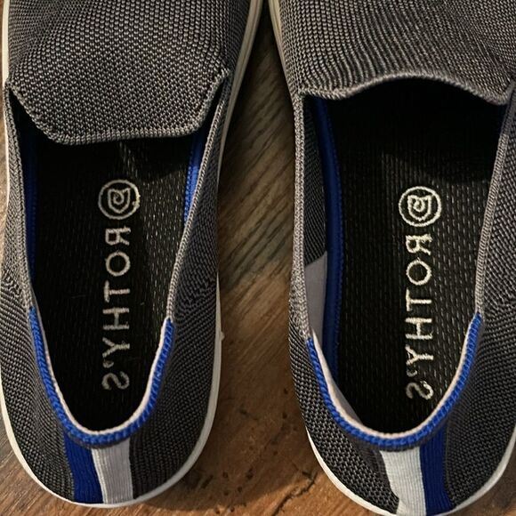 Rothy’s The Original Slip On Sneaker In Steel Grey Size 8 - Picture 7 of 9
